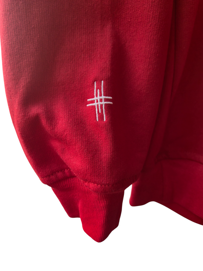 Sudadera delgada roja YAND
